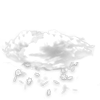 mäßiger Schneefall